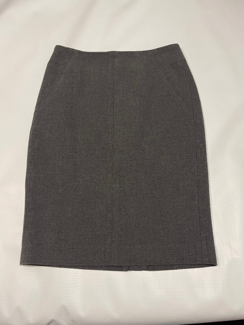 LOFT Grey Lined Pencil Skirt, Size 00
